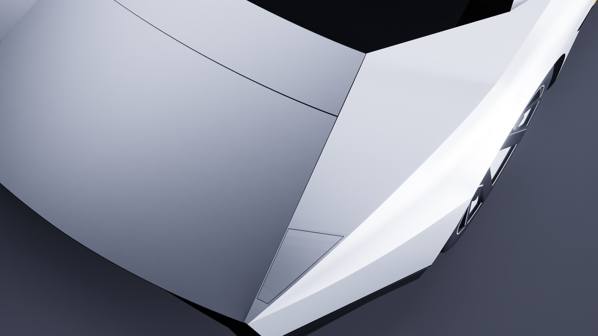 Tesla Roadster 2026 2029 Electric Car 3D Model Clean Topology Low-poly ...