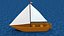 Sailboat OBJ 3D model