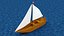 Sailboat OBJ 3D model