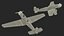 A-50 Junior Junkers Airplane Rigged 3D model