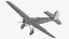 A-50 Junior Junkers Airplane Rigged 3D model