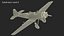 A-50 Junior Junkers Airplane Rigged 3D model