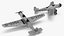 A-50 Junior Junkers Airplane Rigged 3D model