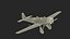 A-50 Junior Junkers Airplane Rigged 3D model