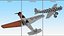 A-50 Junior Junkers Airplane Rigged 3D model