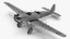 A-50 Junior Junkers Airplane Rigged 3D model