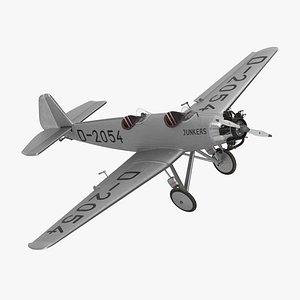 A-50 Junior Junkers Airplane Rigged