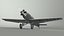 A-50 Junior Junkers Airplane Rigged 3D model