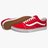 Vans Old Skool Red and White