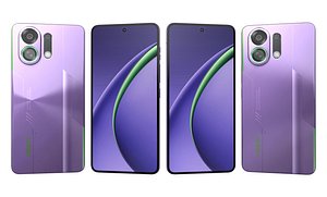 3D OPPO K13 Turbo Pro Purple And OPPO K13 Turbo Purple