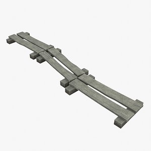 3D Old Bog Bridge model