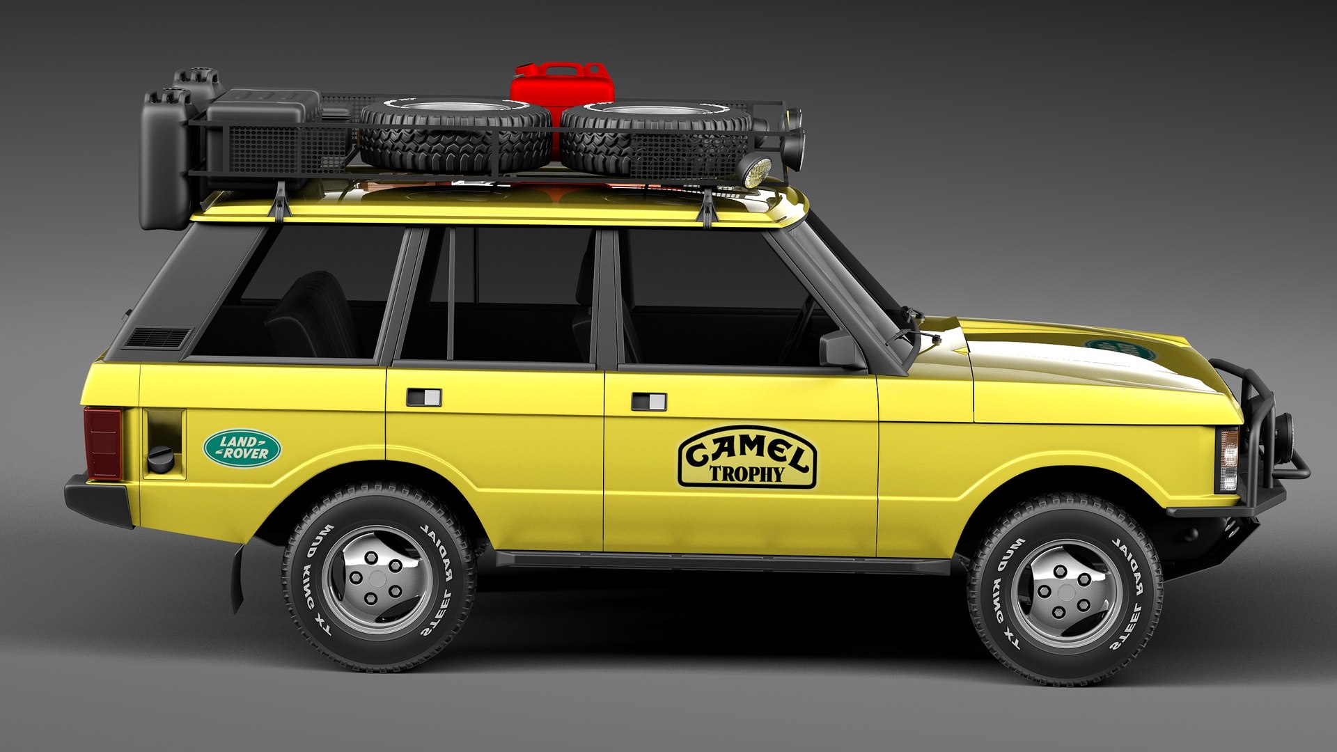 3d Model Range Rover Camel Trophy