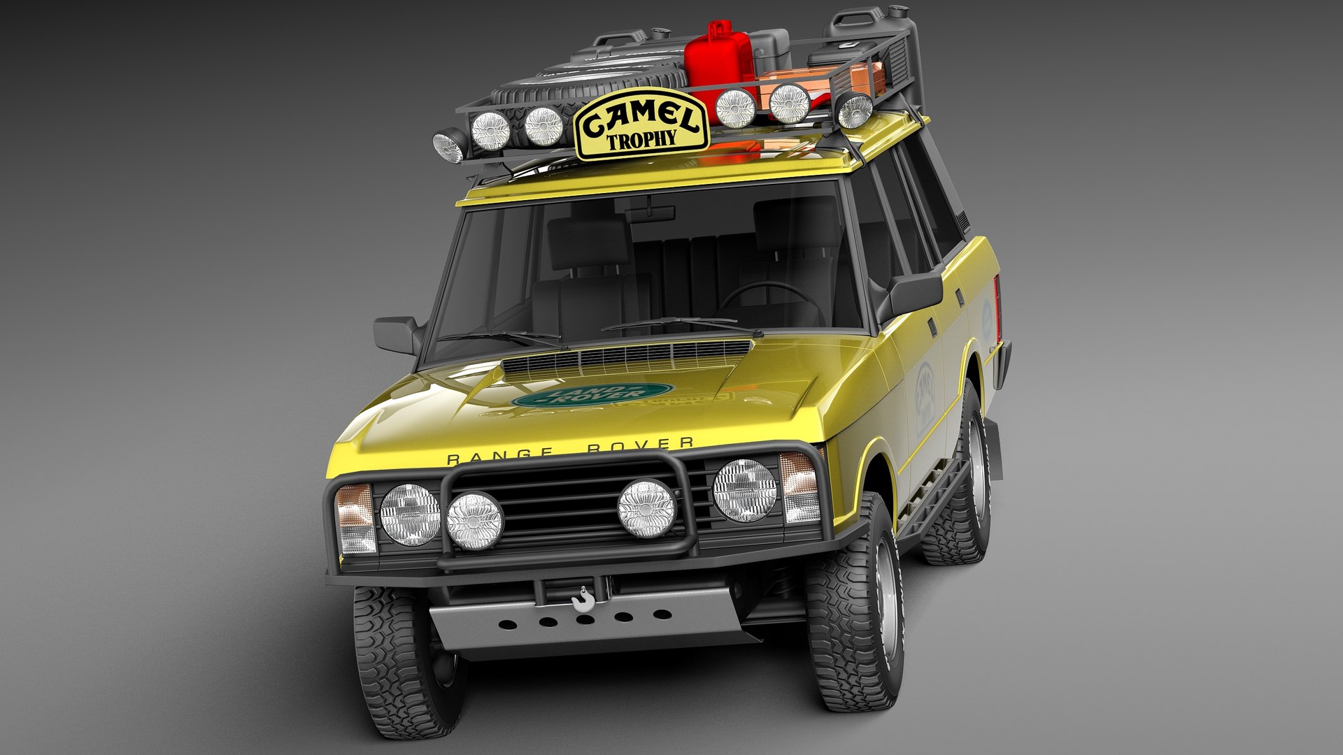 3d Model Range Rover Camel Trophy