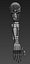 cyborg roboter arm leg model
