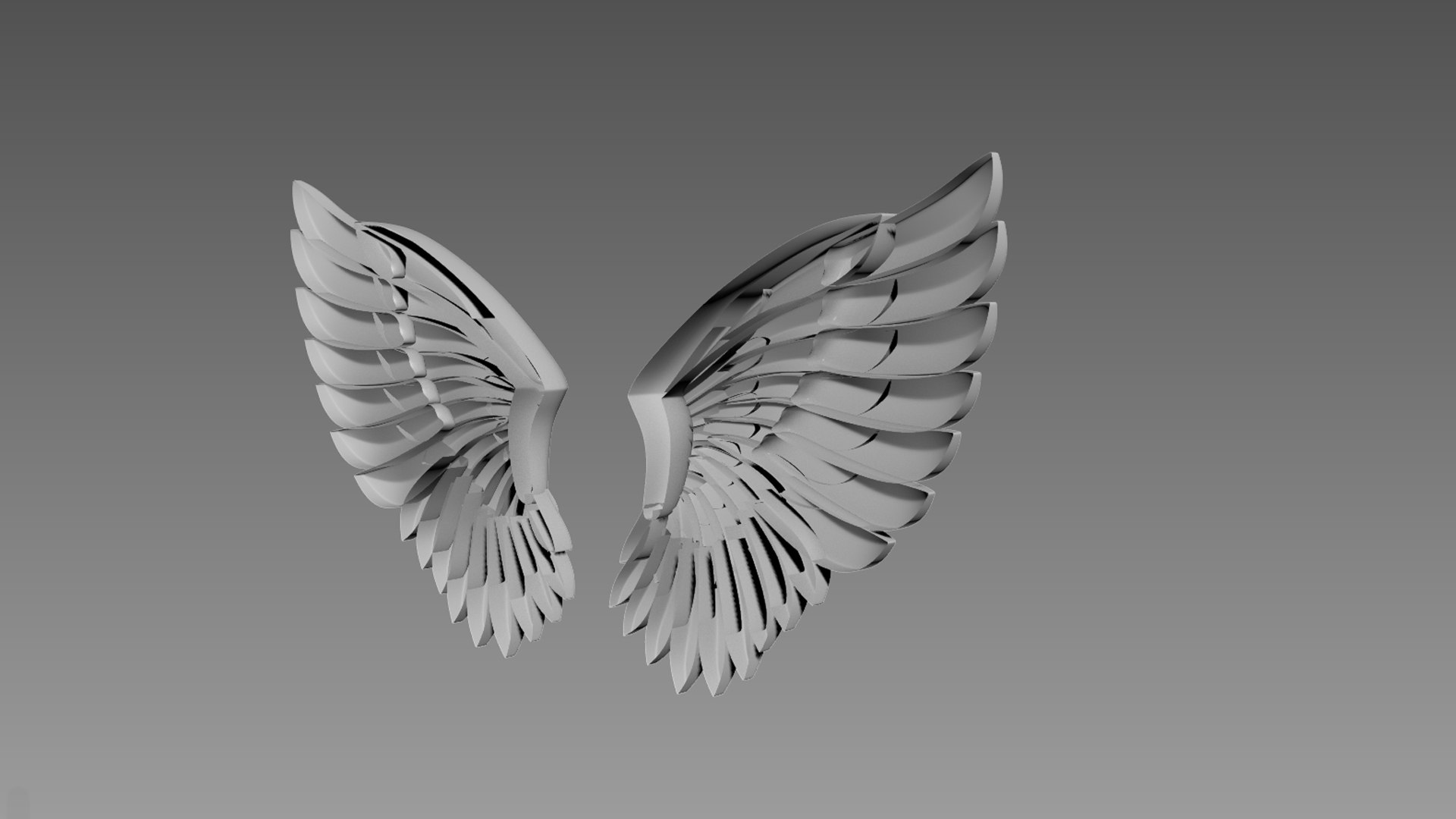 3D Wings Relief Model - TurboSquid 2139309