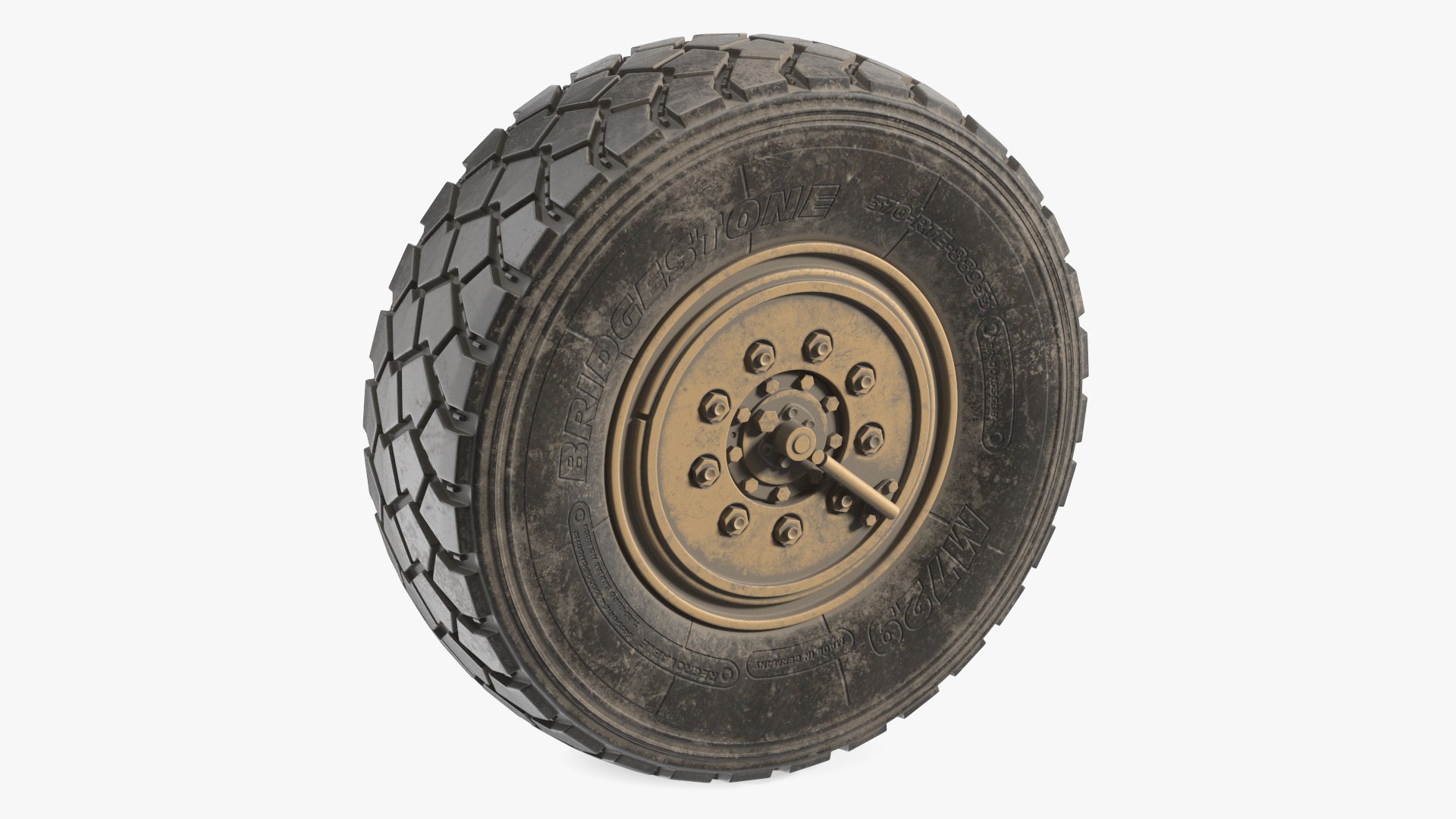 All Terrain Wheels Dirt 3D model preview