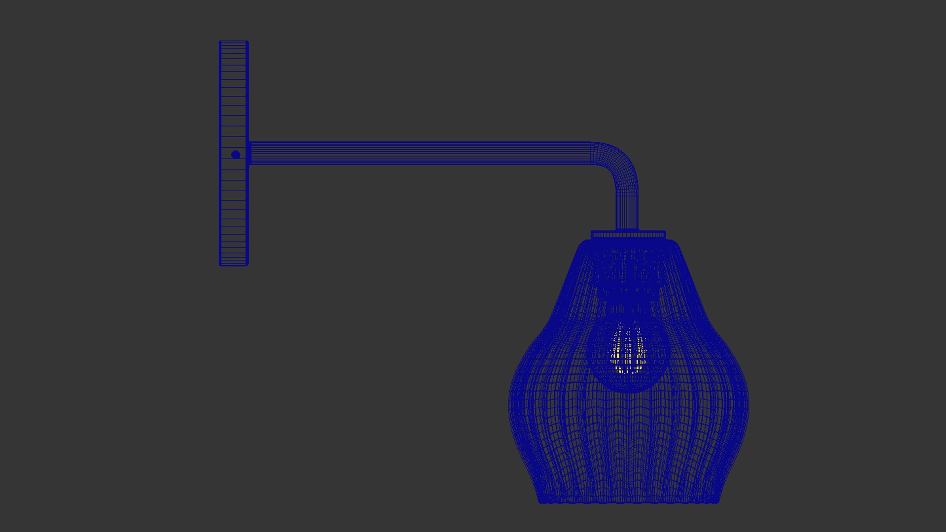 Sculptural Glass Ribbed Sconce 3D - TurboSquid 2113907