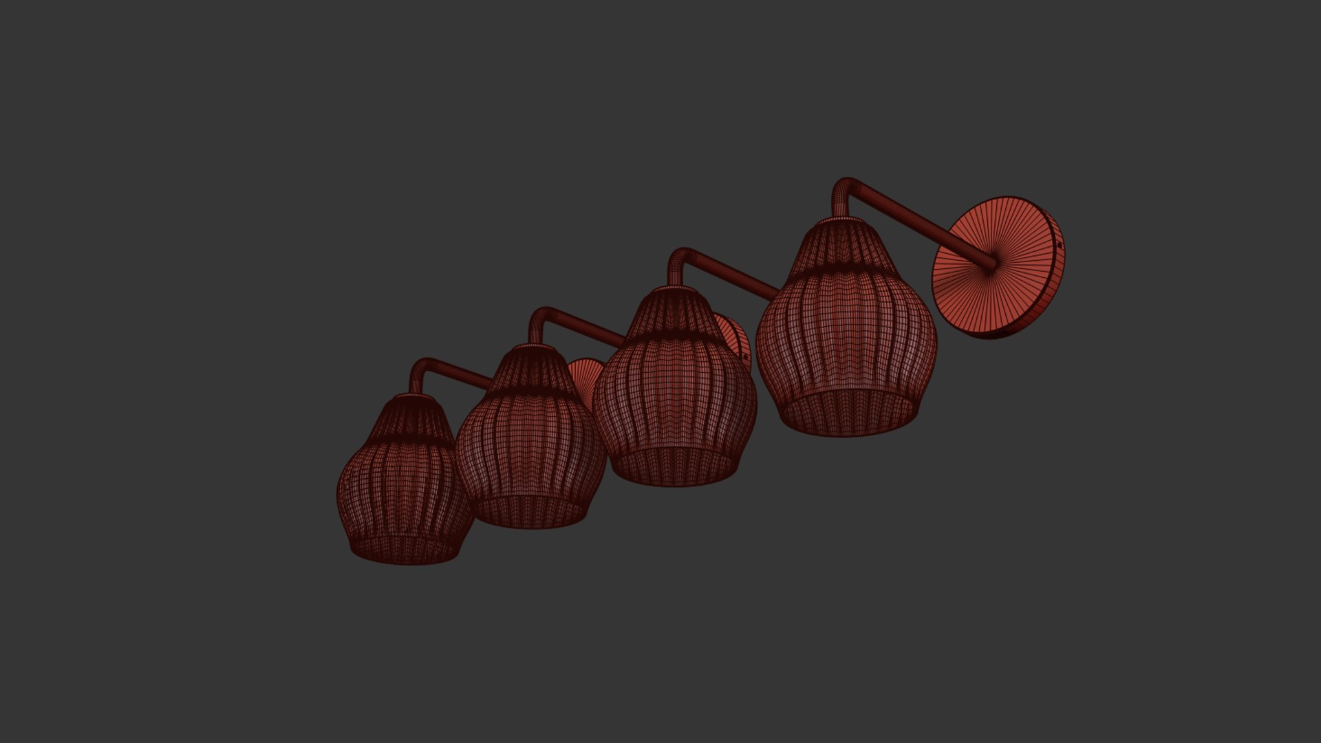 Sculptural Glass Ribbed Sconce 3D - TurboSquid 2113907