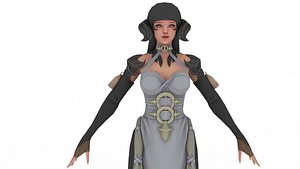 3D RIGGED  demon girl model