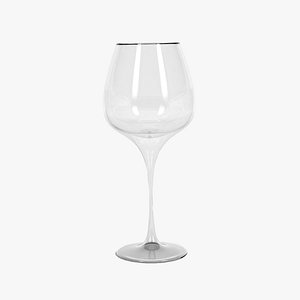 Wine Glass 3D Model 3D model