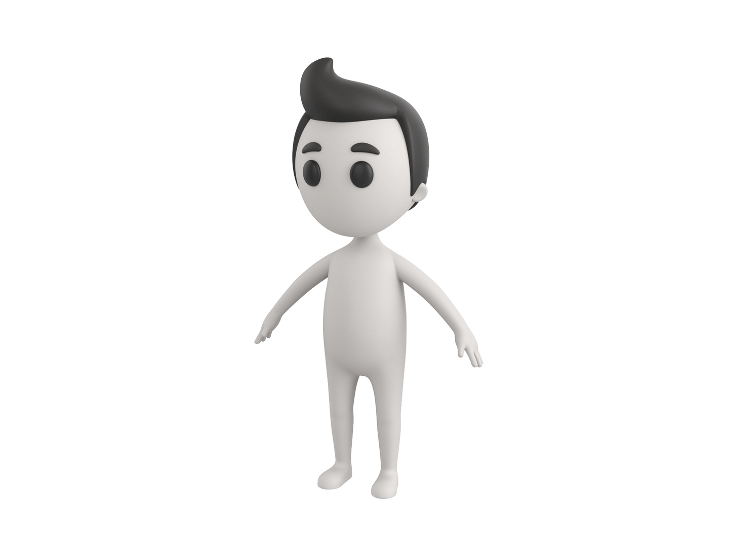 Stick man character 3D model - TurboSquid 1703664