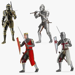 Medieval Knight Plates Armor Rigged Collection 2