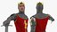 3D Rigged Medieval Knight Plates Armor Collection 2