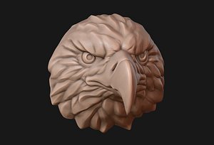 3D Eagle head 3D print ready model