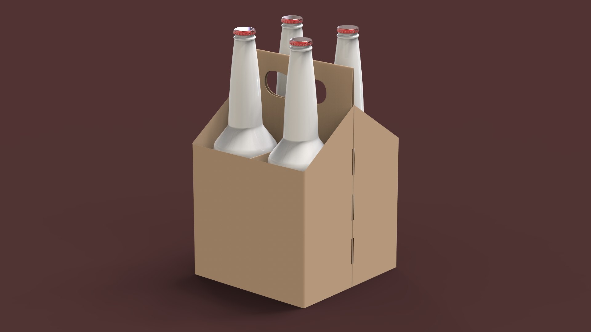 Bottles Holder Packaging 3D Model TurboSquid 1810166