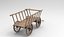 Holzwagen 3D-Modell