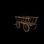 Holzwagen 3D-Modell