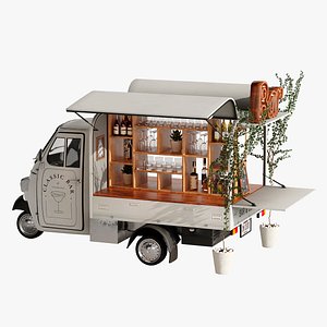 Food truck bar set 2 3D