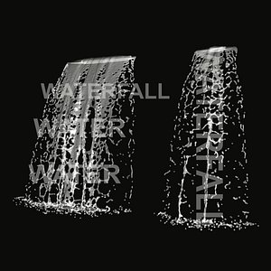 water waterfall 3d model