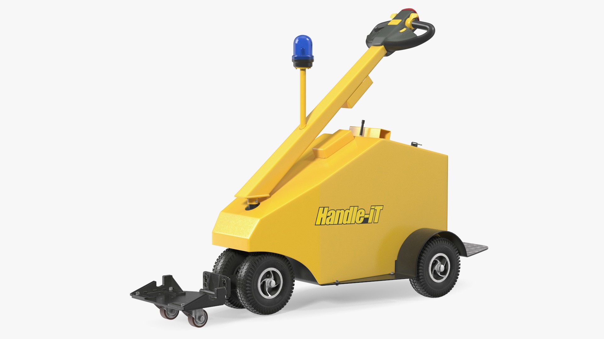 Airport Trolley Powered Tug Pusher Handle It 3D model preview