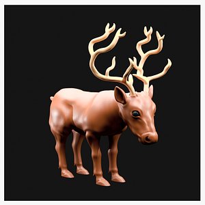 Reindeer Sculpture model