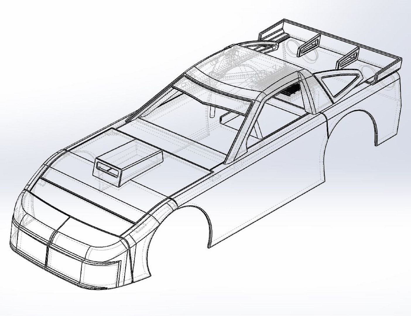 Shell Of New Zealand Super Saloon Race Car Scale 1 To 25 3D Model ...