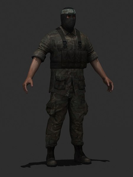 3dsmax character vietnam soldier