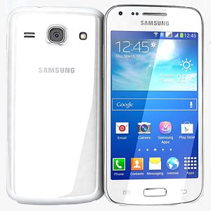 samsung galaxy core white 3d model