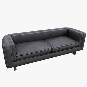 Leather sofa 3D model