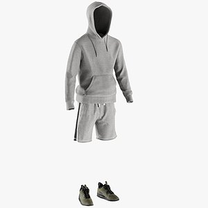 realistic men s shorts 3D model