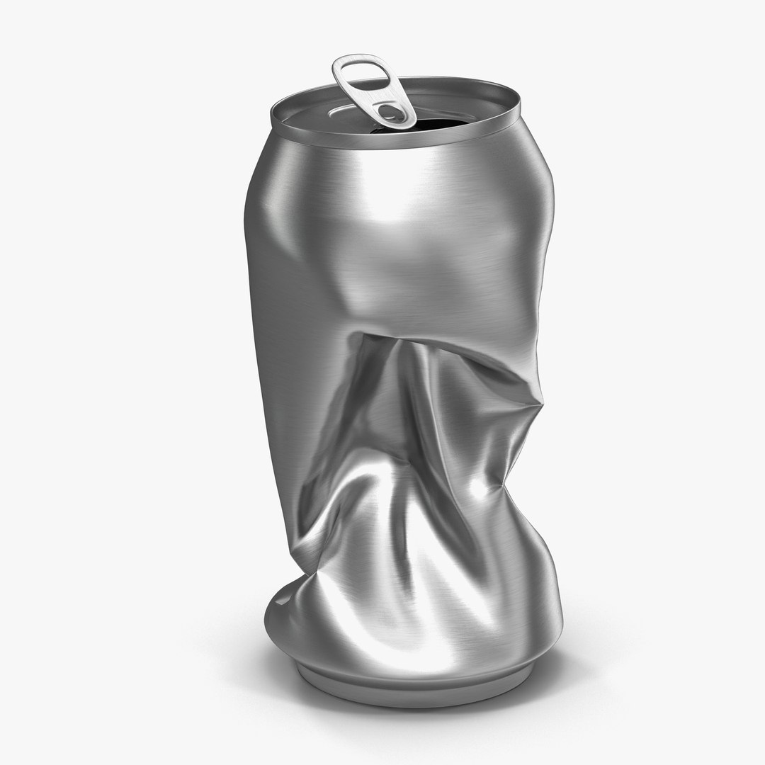 Crushed Soda Can 2 3D model preview