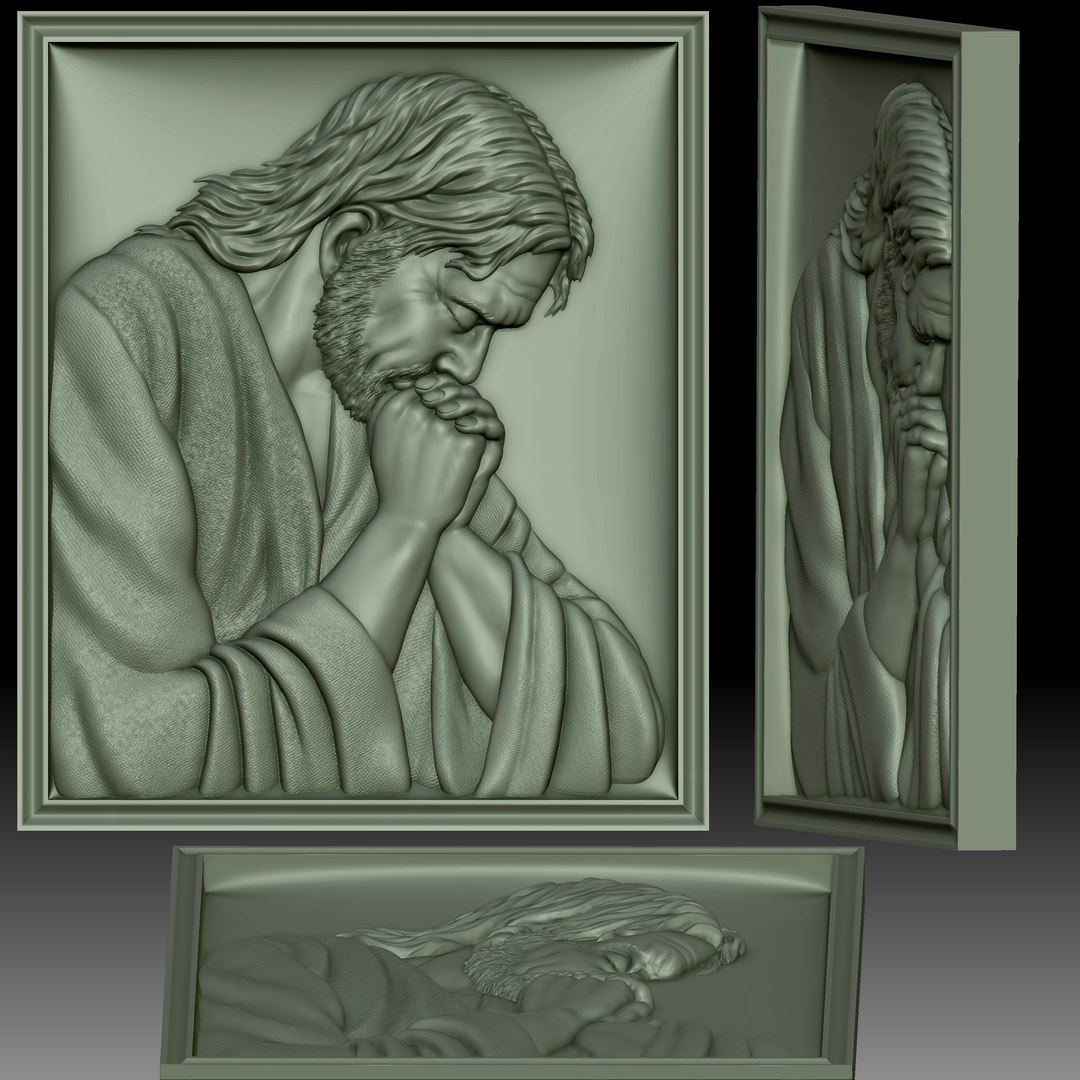 3D Jesus praying low bas-relief for CNC router or print model https://p.turbosquid.com/ts-thumb/Kr/p1FXh0/G3/13/jpg/1721778699/1920x1080/fit_q87/1c6c21af3d426aea874554cb0a53643f3a03dda8/13.jpg