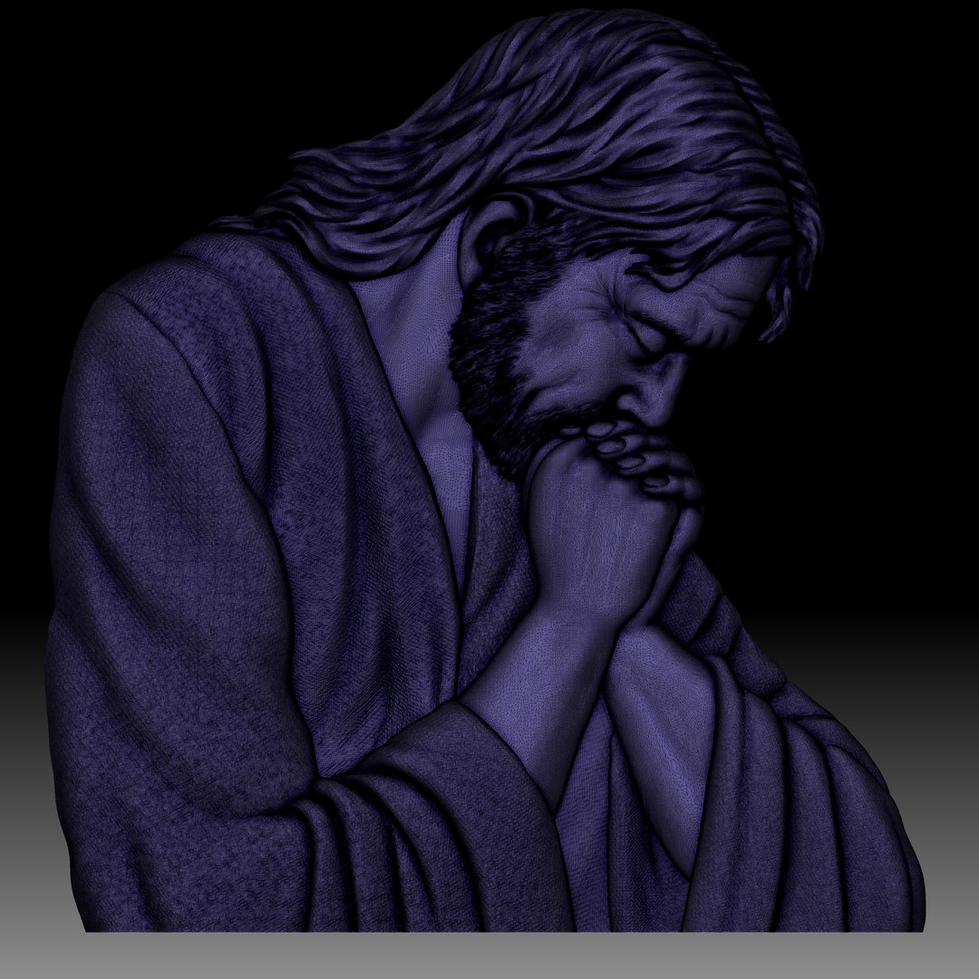 3D Jesus praying low bas-relief for CNC router or print model https://p.turbosquid.com/ts-thumb/Kr/p1FXh0/hi/wireframe2/jpg/1721778743/1920x1080/fit_q87/7adf8d54a0e74d7d42f67d68debd52569f8d61af/wireframe2.jpg
