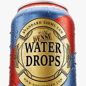 Standard 330ml Beverage Can with Dense Water Drops