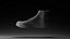 Grunge High-Top Sneakers Low Poly Game-Ready Character Shoes