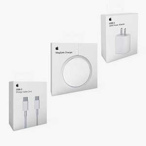 3D Apple Packaging Boxes Collection 2 model