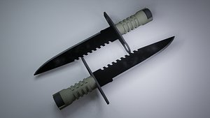 3D army knife model