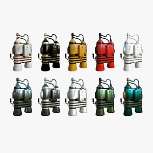 10 Jetpacks E Collection - SciFi Character Design model