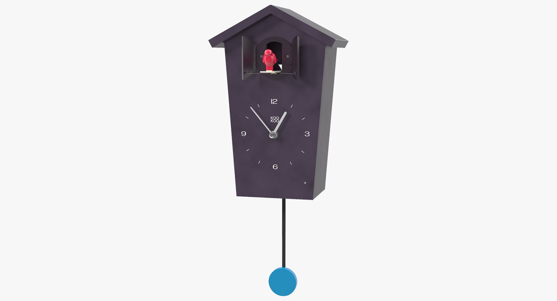 Cuckoo Clock Black 3D model preview