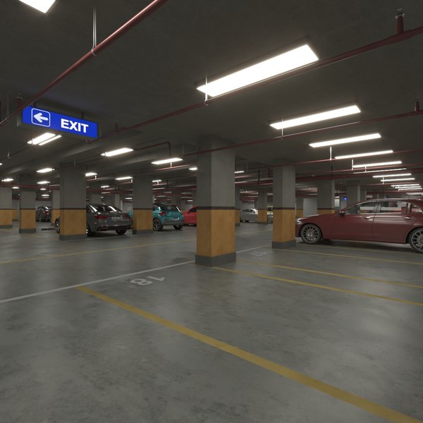 Underground Parking 3d Model, Underground Car Garage Costa Rica